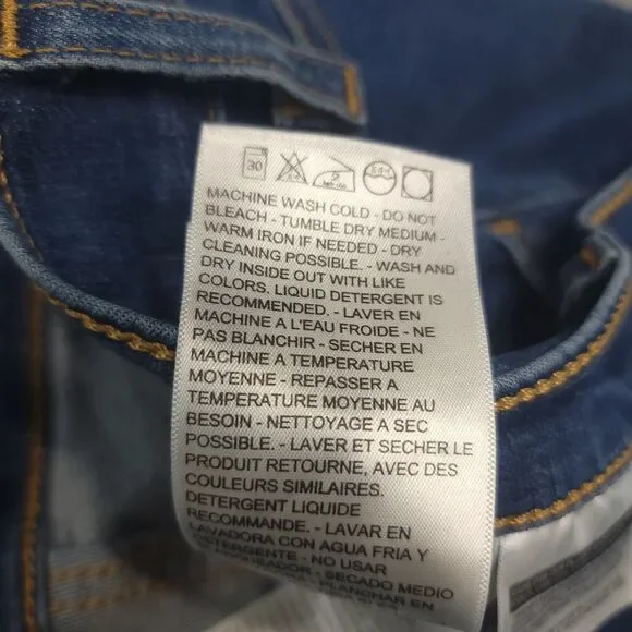 Levi's 720 High Rise Super Skinny Womens 33 Jeans Stretch Blue Denim (34x27) - Picture 11 of 12